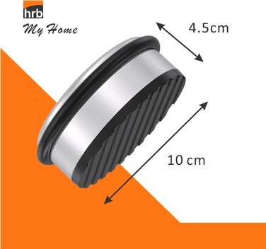 Набір з 4 твердих дверних заглушок з нержавіючої сталі - важка підлогова заглушка 1,2 кг/шт, дверна заглушка в сучасному дизайні з