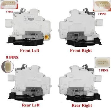 Привід центрального замка Привід дверного замка Передній Задній Правий Лівий Для Q3 Для Q5 Для Q7 Для A4 Для Passat Для Tiguan Для Skoda Для Superb Для сидіння Ibiza Latch Lock Drive (колір передній правий