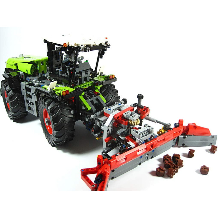 Реалістичний трактор із силовими функціями та кабіною, що обертається - Набір сільськогосподарських моделей (1977 елементів), 4205