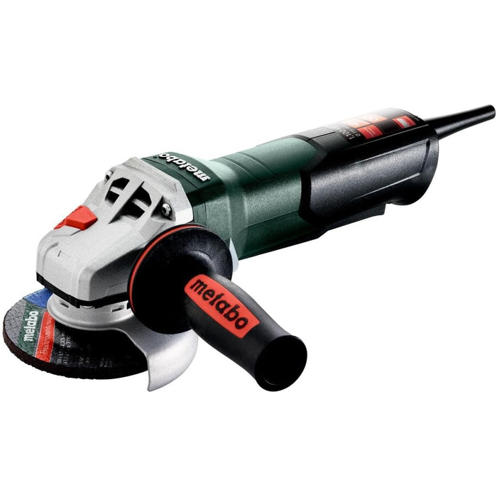 Кутова шліфувальна машина Metabo WP 11-115 Quick (603621000) Картонна коробка, 1100 Вт, діаметр диска 115 мм, швидкість холостого