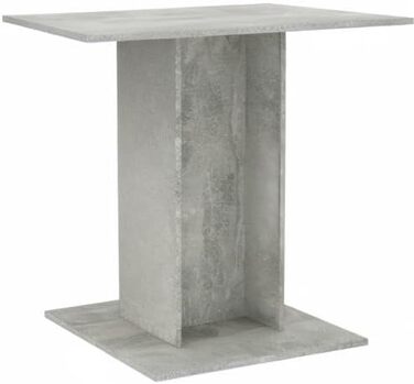 Обідній стіл Кухонний стіл Обідній стіл Стіл на підставці Ресторанний обідній стіл Кухонний бетонний сірий 80x80x75 см Дерев&39яний матеріал