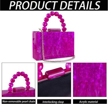 Клатч жіночий акриловий Леопард, вечірня сумочка з ланцюжком для особливих подій, фуксія