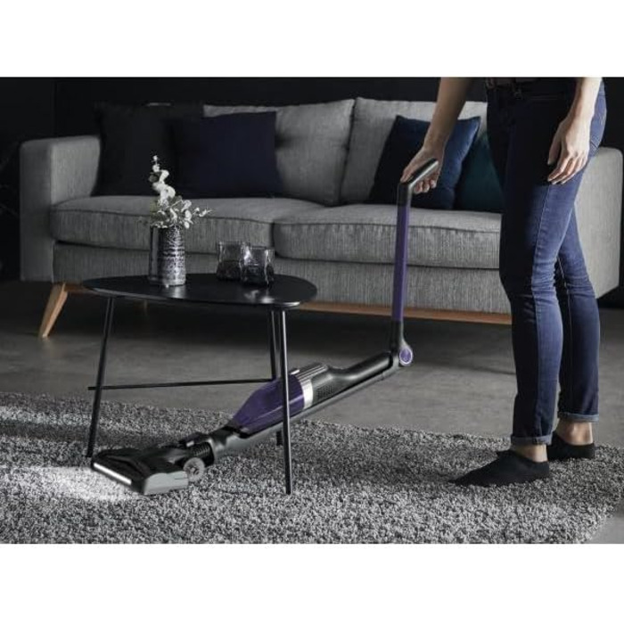 Компактний акумуляторний пилосос 2-в-1 палка і ручний пилосос в одному легкий корпус гнучкий шарнір 40 хв. автономної роботи світл