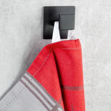 Набір з 5 чайних рушників, 50x70 см, бавовна, кавовий мотив, червоний