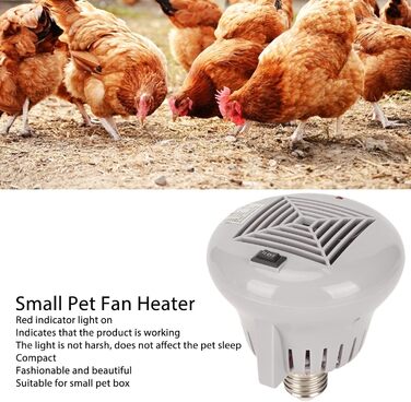 Обігрівач для домашніх тварин Topyond, 3 рівні потужності для рептилій та курей, сірий, 220 В, для собачих будок та курників, зима, необхідний для догляду за домашніми тваринами на вулиці