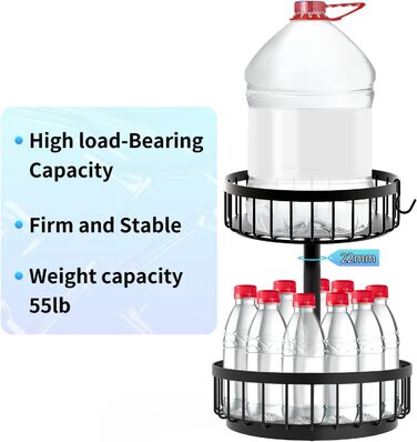 Обертовий органайзер для спецій на 360, металевий тримач для спецій Lazy Susan, міцний тримач для спецій, багатофункціональний поворотний стіл для кухонної стільниці, косметика