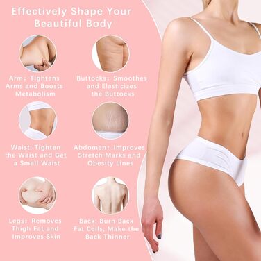 Масажер від целюліту, Ультразвукова кавітаційна машина, Усунення жиру з живота, талії, рук, ніг, сідниць за допомогою ультразвукової технології, Пристрій краси від целюліту білий