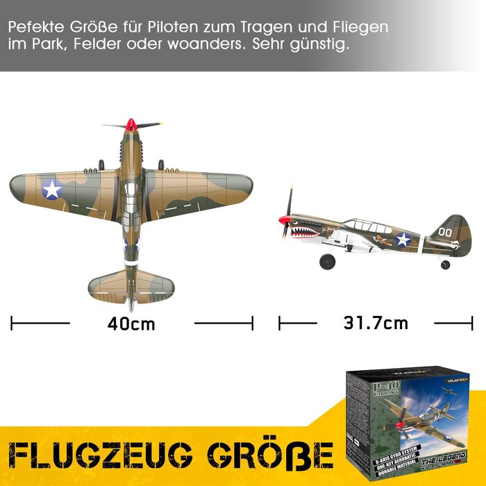 ГГц 4-канальний пульт дистанційного керування RTF з 2 батареями, RC Airplane Beginner 4CH RC Plane RC Glider Toy для початківців,