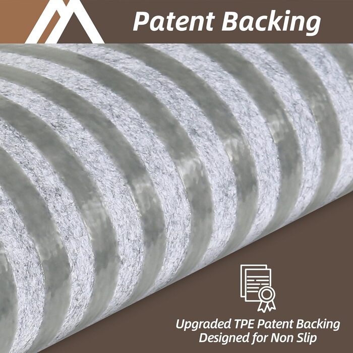 М&39які дерев&39яні сходинки, сходові доріжки для дітей та собак, 100 поліестер, основа з TPE, коричневі, квадратні, 71,1 x 22,9 см, 15 шт.