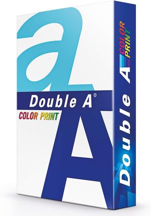 Кольоровий друк на принтері/копіювальному папері Double A А4, 90 г/м, 500 аркушів, білий