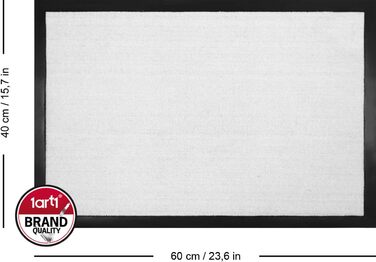 Дівчина з повітряною кулькою та метеликами, килимок у стилі Бенксі Декоративний килимок для приміщень Дизайнерський килимок для прихожих 60x40 см, 1art1