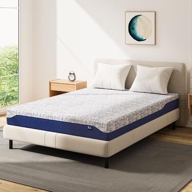 Матрац BedStory 90x200 см, 2 рівні жорсткості H3-H4 та H5, висота 20 см, матрац з 7-зонної піни з ефектом пам&39яті та холодної піни з чохлом, що можна прати, сертифікований Oeko-Tex 90 x 200 см