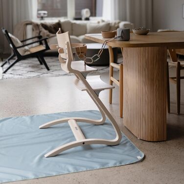 Захисний килимок для підлоги Mushie Splash Mat для немовлят Водонепроникний килимок для дитячих стільчиків, який можна прати в пральній машині 108x108 см Легкий, міцний килимок Splat без бісфенолу А Ідеально підходить для обідньої зони (римсько-зелений)