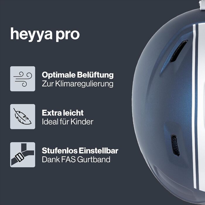 Надзвичайно легкий, безпечний лижний шолом з індивідуальним регулюванням розміру для дітей - Race Midnight - сріблястий матовий - 54-58 см