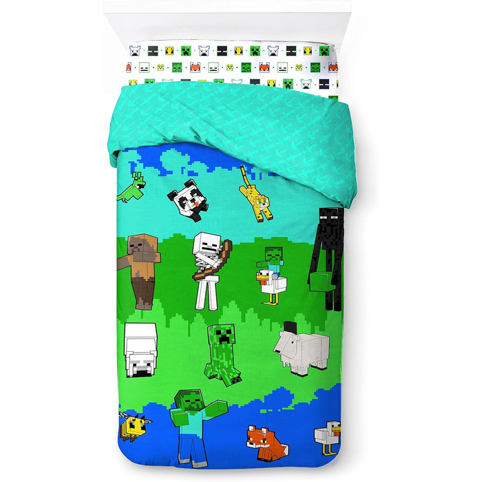 Бавовна Комплект постільної білизни з 3 предметів 135x200 см Односпальне ліжко - підковдра простирадло 90x200 см наволочка 50x70 с