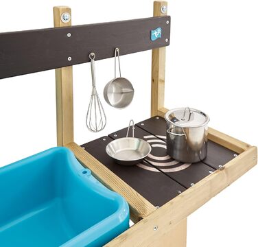 Аксесуари для ігрового будиночка для кухні TP Toys 297 Kitchen Wooden Deluxe Mud Kitchen, зелений, односпальне ліжко, 36 x 81 x 56 см, 297