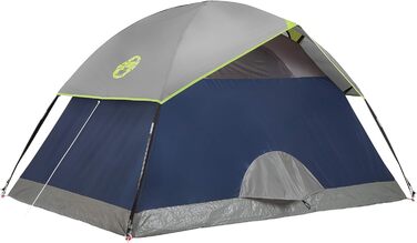 Намет кемпінговий купольний 2-місний Coleman Sundome – 3-сезонний, WeatherTec, водостійкий, Navy/Grey
