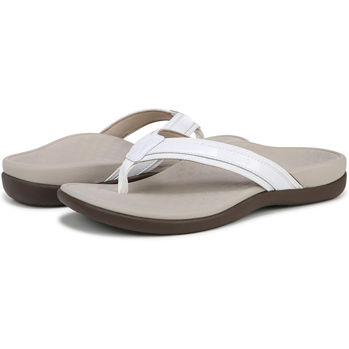 Босоніжки Vionic Unisex Tide II, 41 EU, білі, з лаковою строчкою