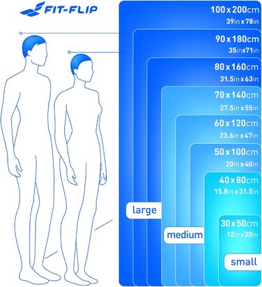 Рушник з мікрофібри Fit-Flip - компактний рушник з мікрофібри - ідеально підходить як спортивний рушник, дорожній рушник, пляжний