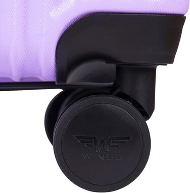 Валіза Wings з твердим корпусом - 66 x 43 x 26 см, велика дорожня валіза та візок - надлегка валіза на колесах - ручна поклажа з колесами - валіза з замком - маленький візок для літака, колір Шампань