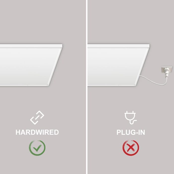 Інфрачервоний стельовий обігрівач з термостатом, 660 Вт, інфрачервоний стельовий обігрівач із захистом від перегріву, нагрівальна панель, енергозберігаючий електричний обігрівач - 1030 x 630 мм, 660 Вт стельове кріплення термостат