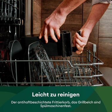 Двозонна фритюрниця CHEFREE з оглядовим вікном, подвійна фритюрниця ємністю 8 л XL, світлодіодний сенсорний екран, антипригарне покриття, 8-в-1, розумна функція та функція таймера, кошики, безпечні для посудомийної машини, чорний, AFW20