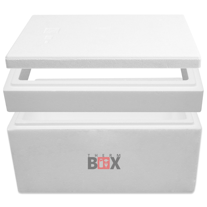 Модульна коробка THERM BOX від 14 л до 43 л, що розширюється, різних розмірів, пінопластова коробка-холодильник, коробка з підігрівом, багаторазова, 43M - 43 л