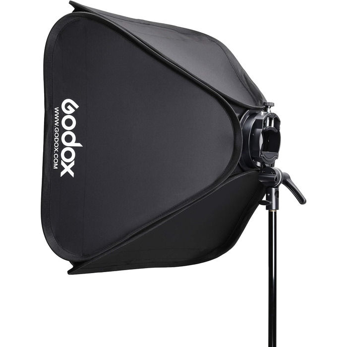 Кронштейн Godox SGUV6060 S2 Bowens з софтбоксом і комплектом чохлів для перенесення (23.6 x 23.6) Чорна версія KSA з гарантійною підтримкою KSA