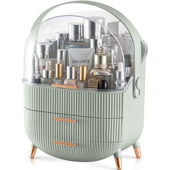 Органайзер для косметики CANITORON, велика місткість, органайзер для догляду за шкірою на туалетному столику, портативна вітрина д