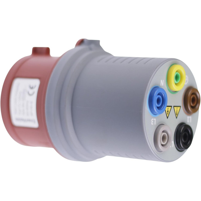 Випробувальний адаптер CEE 16A / 32A Трифазний випробувальний адаптер для вимірювання напруги, безпечний випробувальний інструмент для промисловості та технічного обслуговування (16 А, CEE 5P) 16 А CEE 5P