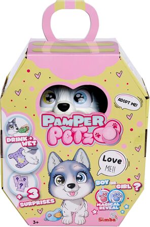 Прибл. 15 см) - іграшкова собака з функцією пиття та змочування для дітей від 3 років - інтерактивна тварина-немовля з ігровими ак