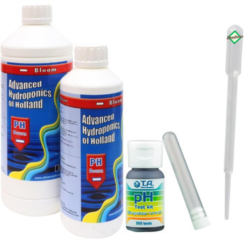 Мл Bloom pH Tester - рН-знижувач добрива рослини вирощують вирощування в закритому грунті пухові гранули помідори газон орхідеї, 500