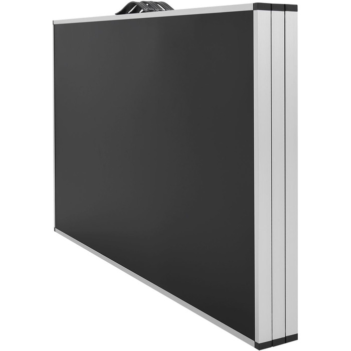 Багатофункціональний стіл Juskys, комплект із 3 предметів - Складаний, регульована висота - Алюмінієвий розкладний стіл 100x60 см - Блошиний ринок, стіл для обклеювання шпалерами, кемпінговий стіл - Чорний стіл