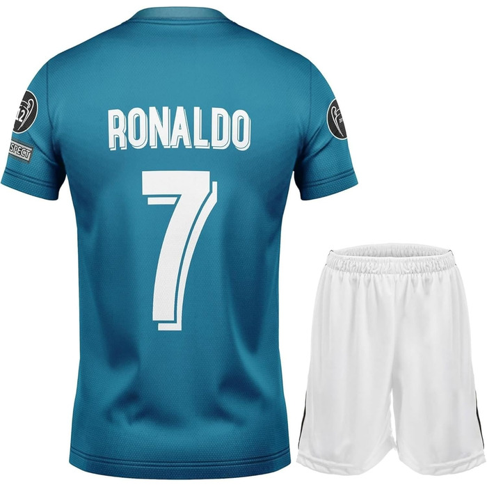 Футбольна майка Nostalgia Blue 7 Final, лімітований випуск, новий сезон, шорти, шкарпетки, дитячі розміри, синій 176 (12-13 років).