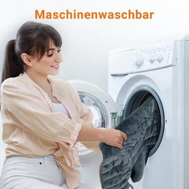 Грілка Comfytemp з обтяженням для спини, плечей та шиї з 9 режимами нагрівання, 0,5-9 годин, автоматичне вимкнення, 1,1 кг, грілка для спини, грілка для шиї, грілка, подарунки для мам, жінок, мам, тат, сіра, 53x85 см