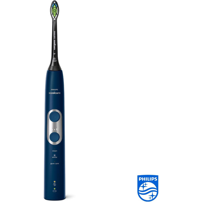 Акумуляторна електрична зубна щітка Philips Sonicare HX6871/47 ProtectiveClean 6100 - темно-синій