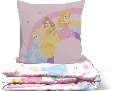 Постільна білизна Disney princess силует 140 x 200 см, 100 бавовна, для односпального ліжка, містить підодіяльник і наволочку 65 x