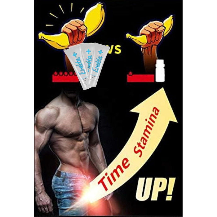 Крем Erekta Plus Erect, сильний підсилювач ерекції, гель для подовження ерекції, крем для чоловічого сексу, більший член, запобігає передчасній еякуляції, 40 мл