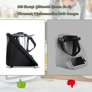 Розсувна дошка Eucteje Розкатна дошка Обладнання для розсувної дошки Килимок Glider Підкладкова дошка Аксесуари Сумісні з кухонним комбайном Thermomix TM5 TM6