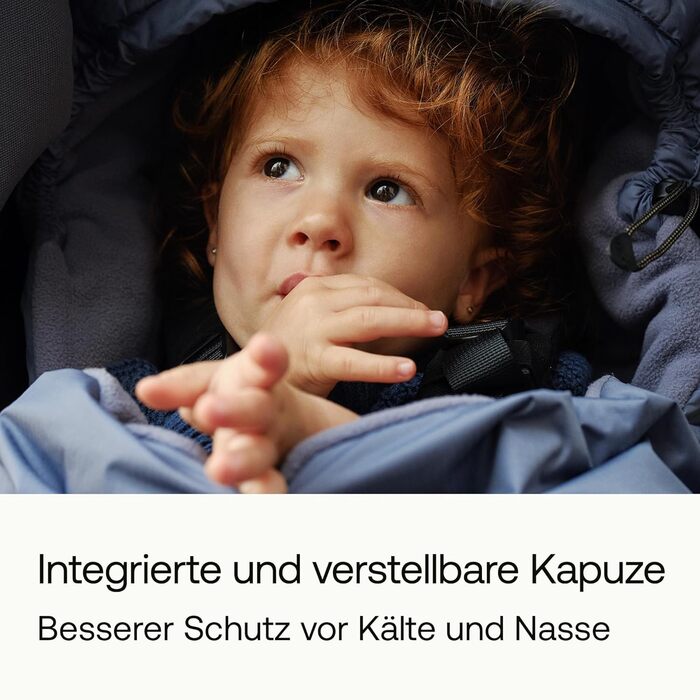 Зимова муфта для ніг Bugaboo Performance для холодної пори року, незамінний аксесуар для коляски з капюшоном і двосторонньою засті