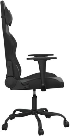 Ігрове крісло, масажне крісло, чорне, зі штучної шкіри, офісне крісло, для вітальні, офісу, спальні, модель 345407