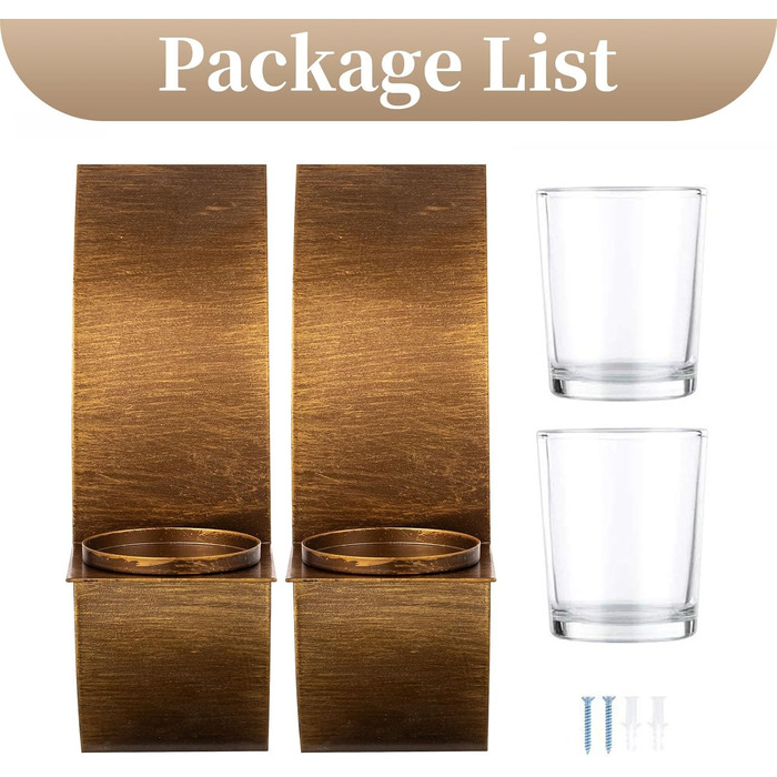 Підсвічник Sziqiqi Свічник Підсвічник для стіни - Настінний свічник Золотий бронзовий підсвічник металевий настінний декор Вінтажн