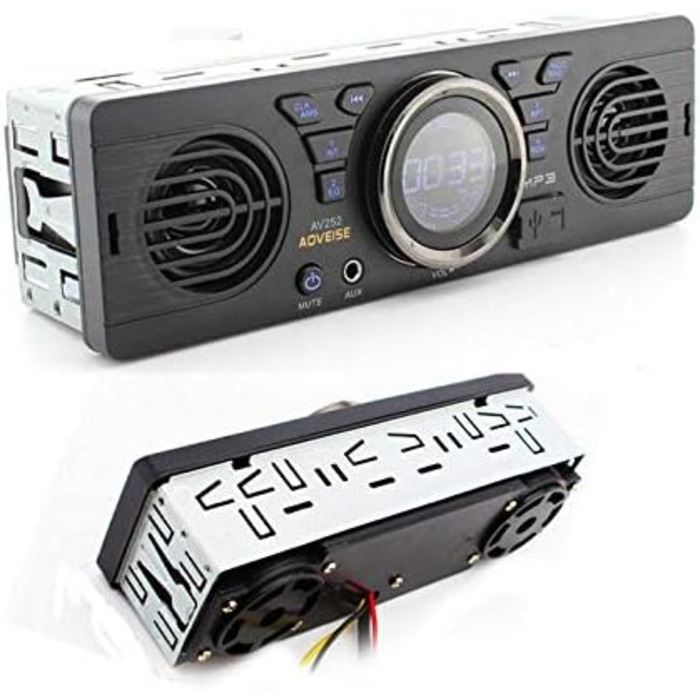 Автомобільна стереосистема Bluetooth, музичний програвач Baceyong 12V Stereo Audio MP3 підтримує карту USB AUX SD