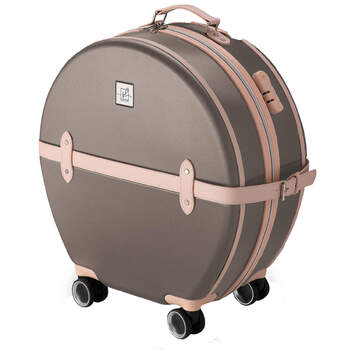 Валіза Semi Line 20' (S) Brown/Pink Cream (T5673-2)