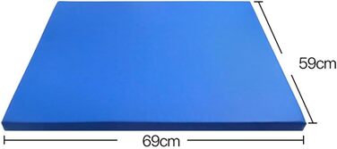 Килимок для дезінфекції взуття VOSAREA для ходьби, килимок для входу, килимки для дезінфекції взуття для підлоги лабораторій у приміщенні та на вулиці, 69 x 59 x 2,8 см