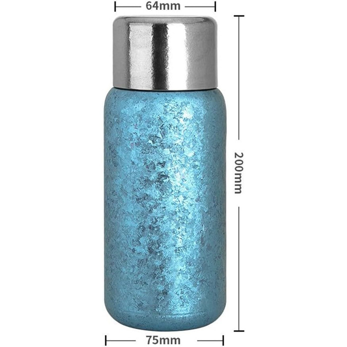 Надлегка 450-мілілітрова двостінна ізольована пляшка для чаю для кемпінгу та походів, титановий сплав, сірий колір
