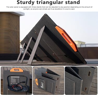 Сонячна панель FOSSiBOT 200W, складний сонячний модуль для портативних сонячних генераторів F1200 F2400 F3600, фотоелектричний мод