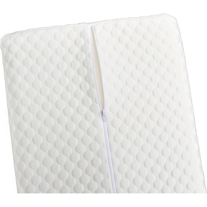 Подвійний комплект подушок K50, в&39язкоеластичні подушки для сну, подушки для шиї з регульованою висотою (50x35x11 см, білий колір, подвійний комплект)