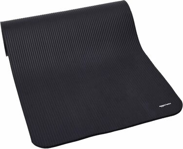 Килимок для йоги Storeo Basics, нековзний, надзвичайно товстий, килимок для пілатесу та гімнастики, 183 x 61 x 1 см, чорний