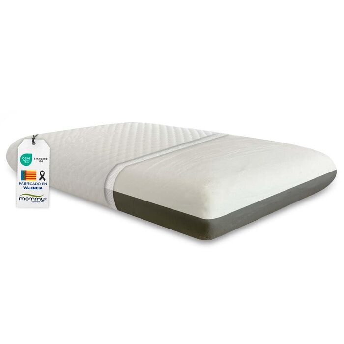 Подушка з піни з ефектом пам&39яті 60 см преміум-класу два рівні жорсткості біла сторона м&39яка сіра сторона середня внутрішній чохол чохол на блискавці, який можна прати. Жорсткість середня та м&39яка.